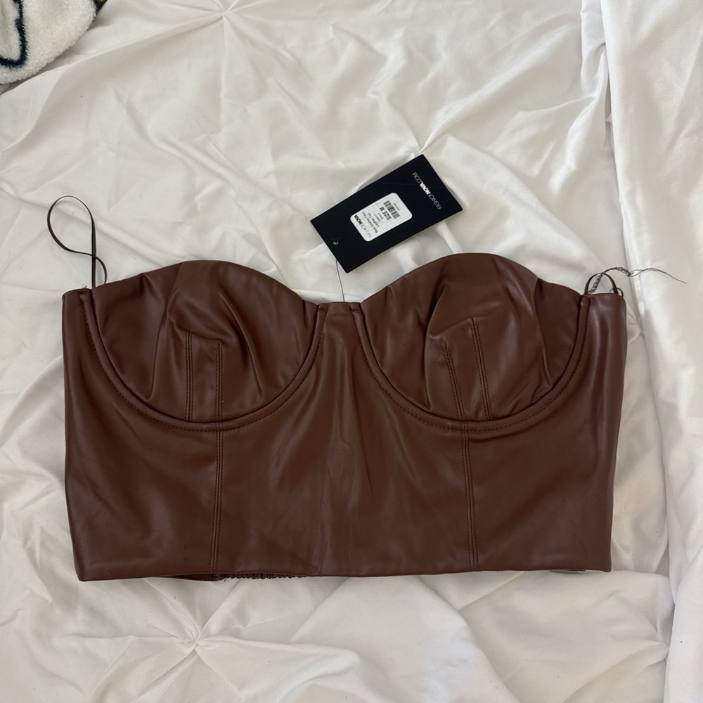 Fashion Nova Brown Crop Top